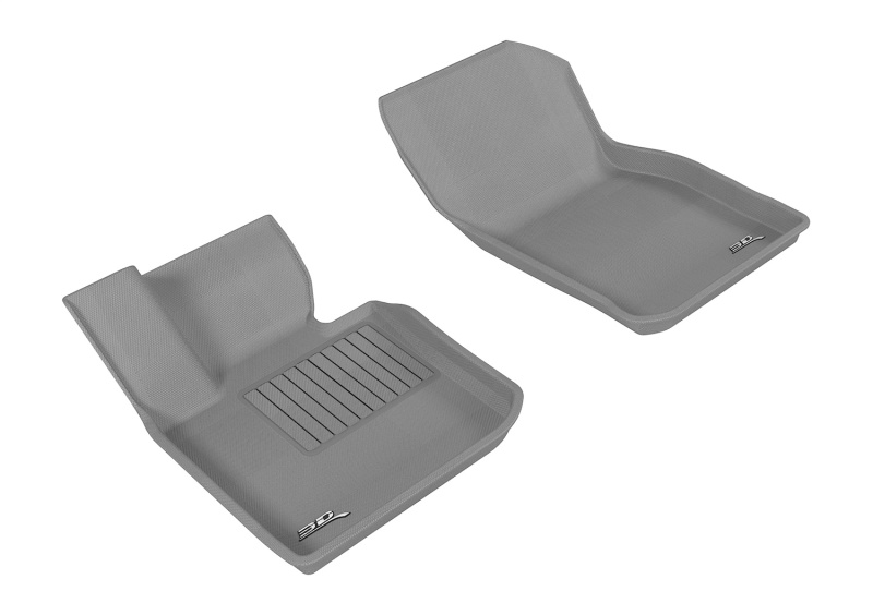 Mini Convertible Floor Mats - Front - 3D MAXpider - Kagu - Gray - `16-`19
